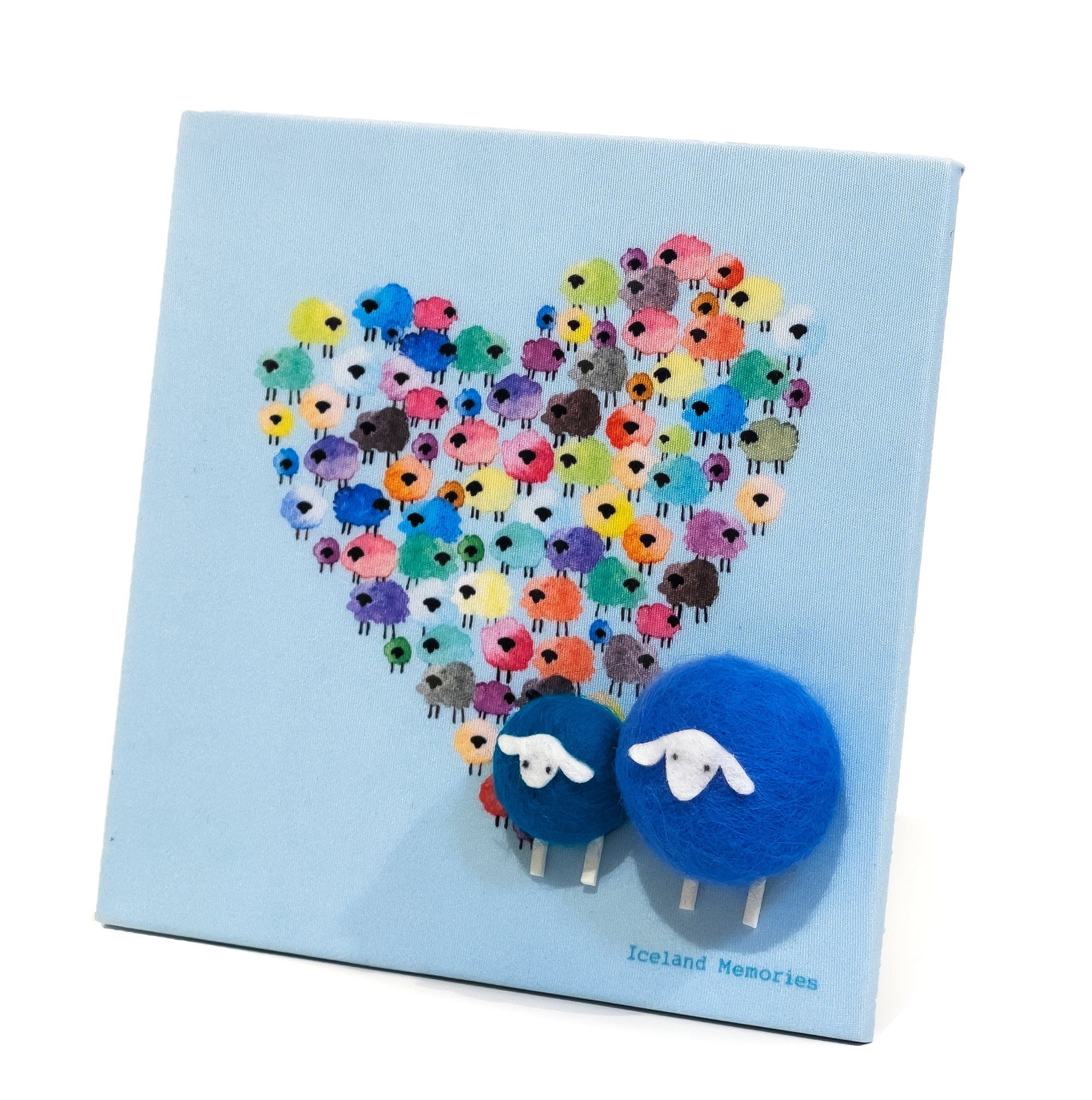 Magnet board - Flock of love, light blue